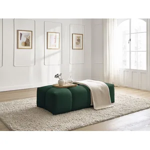 Comparateur de prix : Bobochic pouf petit everest tissu texturé vert EVEREST