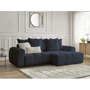 Canapé d'angle convertible coffre ROXELANE tissu bouclette Bobochic pas cher