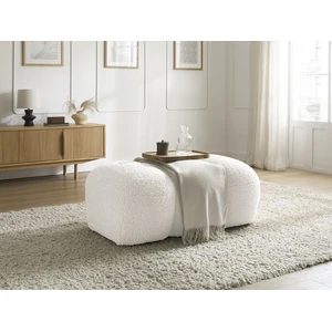 Bobochic pouf hippolyte blanc HIPPOLYTE pas cher