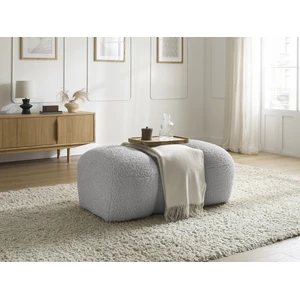 Bobochic pouf hippolyte gris clair HIPPOLYTE