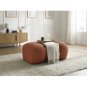 Bobochic pouf hippolyte orange HIPPOLYTE pas cher