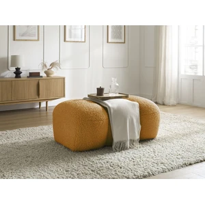 Bobochic pouf hippolyte jaune HIPPOLYTE pas cher
