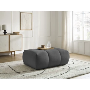 Bobochic pouf fuji tissu lisse gris foncé FUJI pas cher