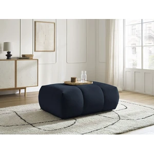 Bobochic pouf fuji tissu lisse bleu foncé FUJI pas cher