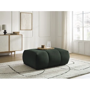 Bobochic pouf fuji tissu lisse vert FUJI