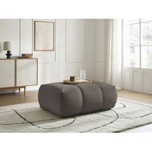 Bobochic pouf fuji tissu lisse marron FUJI pas cher