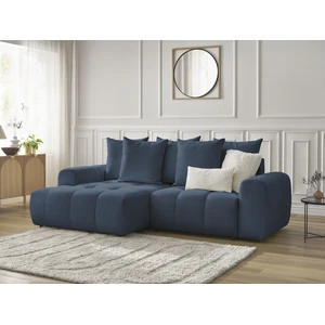 Canapé d'angle convertible coffre ROXELANE tissu chiné Bobochic pas cher
