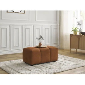 Bobochic pouf roxelane tissu chiné orange ROXELANEVendu parbobochic-paris