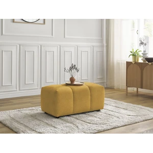 Bobochic pouf roxelane tissu chiné jaune ROXELANEVendu parbobochic-paris