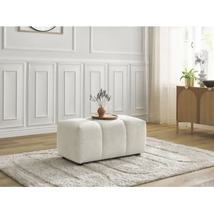 Comparateur de prix : Bobochic pouf roxelane tissu chiné blanc ROXELANE