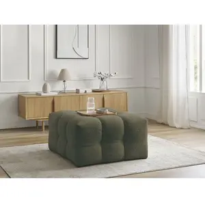 Bobochic pouf cloud tissu bouclette vert CLOUD