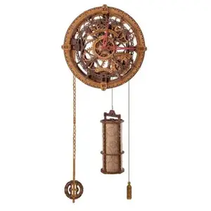 Comparateur de prix : Wooden City Puzzle 1010 pièces/100 formes : horloge murale vintage industrielle