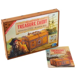 Comparateur de prix : Wooden city Escape room treasure chest