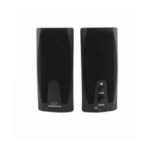 Haut-parleurs Esperanza 2 voies filaires 6W noir pour PC et multimédia pas cher