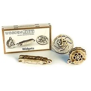 WOODEN.CITY Wooden City Puzzle en bois 3D mécanique widgets 10,6 cm 3 pièces pas cher