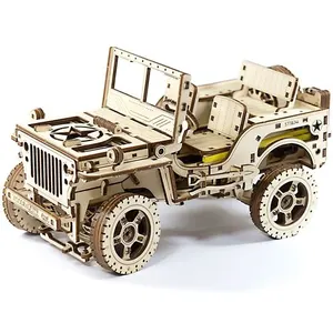 Comparateur de prix : Craenen WOODEN CITY - Modèle de voiture 4x4 - Bois - 570 pièces