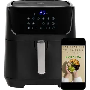 Friteuse sans graisse Adler AD 6317 12 programmes 5.5L Friteuse à air pas cher