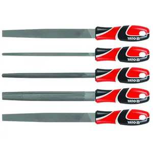 YATO Ensemble de limes en acier 5 pcs pas cher