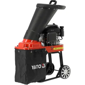 YATO Broyeur de jardin à essence, broyeur, déchiqueteur jusqu'à 45mm d... pas cher