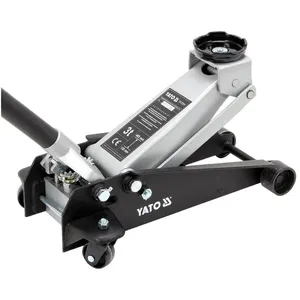 Yato Cat hydraulique Sol Elevacion 3 tonnes Capacité Noir Argent pas cher
