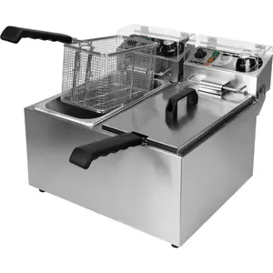 Friteuse professionnelle 2 x 5 L, 2 x 2000 W, 425 x 410 x 340 mmVendu parkaufland