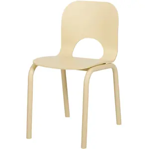 Comparateur de prix : noo.ma Chaise de salle à manger en hêtre, jaune