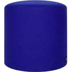 noo.ma Tabouret rond en laine, grand, myrtille