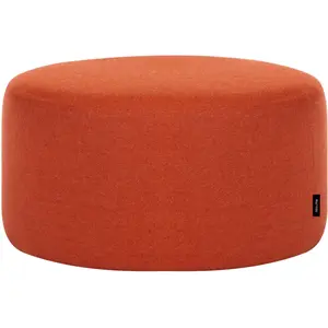 noo.ma Tabouret rond en laine, petit, terracotta