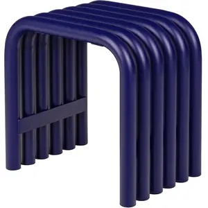 noo.ma Tabouret en acier galvanisé peint par poudrage, myrtille pas cher