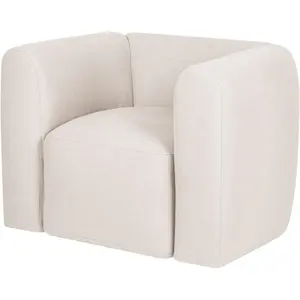 noo.ma Fauteuil en fibre synthétique, beige pas cher