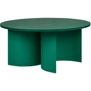 Comparateur de prix : noo.ma Table basse ronde en bois de frêne, vert