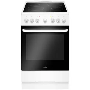 Amica - cuisinière vitrocéramique 65l 4 feux blanc acv603b - acv603b pas cher