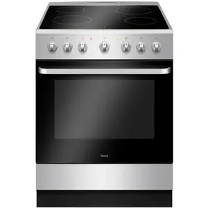 Comparateur de prix : AMICA ACV6003S Cuisiniere Vitroceramique 60X60 Cm Silver