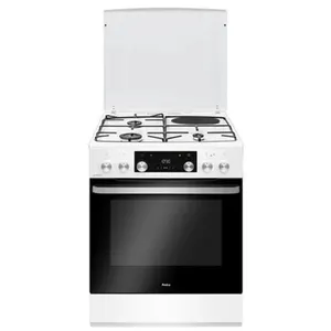 Amica Cuisinière mixte 77l 4 feux blanc - ACM7035RB pas cher