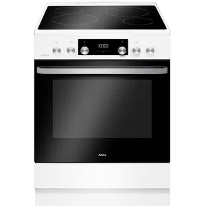 Comparateur de prix : Cuisinière vitrocéramique 77l 4 feux blanc - ACV7005RB - AMICA
