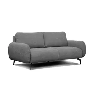 Courtois Laville Canapé droit 3 places tissu gris pas cher