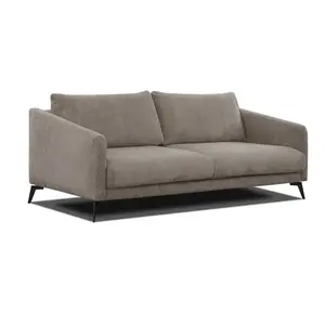 Courtois Laville Canapé droit XXL 3 places tissu beige pas cher
