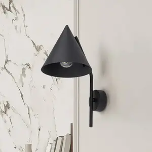 TK Lighting Applique murale Cono, à 1 lampe, noir, E27