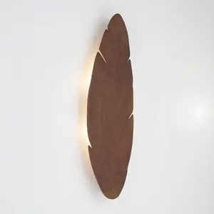 Envostar applique murale Lehti, forme de feuille, noyer, 69 x 24 cmVendu parluminaire