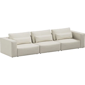 Canapé 3 places en polyester beige 375x105cm Riposo Grande - SITSIT pas cher