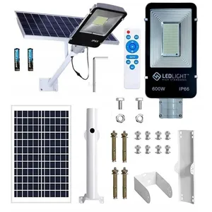 AZARIS Grand Lampadaire Extérieur Led Solaire Puissant Capteur De Lanterne 60... pas cher
