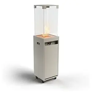 Planika Faro - Chauffage de terrasse, gaz propane, noir, 8 kW, portable et aut... pas cher