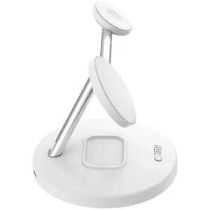 Tech-Protect Qi15W-A35 3V1 Magsafe Magnetic Wireless Charger BlancVendu parkaufland