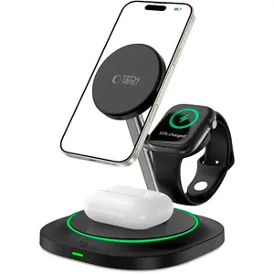 Tech-Protect Qi15W-A46 Chargeur magnétique sans fil 3In1 Magsafe noirVendu parkaufland