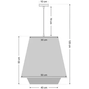 Maco Design Suspension Sensei doblo, crème/vert, Ø 50 cm, textile pas cher
