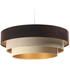 Comparateur de prix : BPS KONCEPT Lumière suspendue Triniti Brown / Beige 1XE27 h: 102cm ø 60cm Dimmable