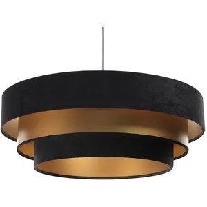 Comparateur de prix : BPS KONCEPT Lampe suspendue Triniti Noir / Or 1XE27 h: 102cm ø 60cm Dimmable