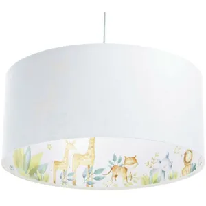 Maco Design Lampe de chambre d'enfants lampe suspendue Sweet Dreams 1XE27 Max.40W pvc avec pression de couleur uv Blanc, multicolore h: 107cm Ø50cm DimmableVendu parluminaire