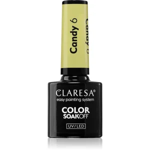 Claresa SoakOff UV/LED Color Candy vernis à ongles gel teinte 6 5 g pas cher
