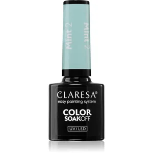 Claresa SoakOff UV/LED Color Mint vernis à ongles gel teinte 2 5 g pas cher